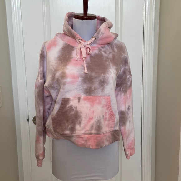 Pink tie dye hoodie, size small - Picture 1 of 9